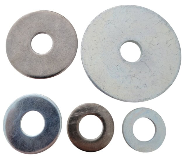 RONDELLE PLATE ACIER ZN/INOX